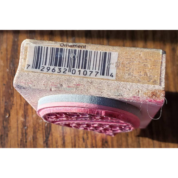 Holiday Christmas Ornament With Stars Vap Scrap Wood Mounted Rubber Stamp - Picture 6 of 8